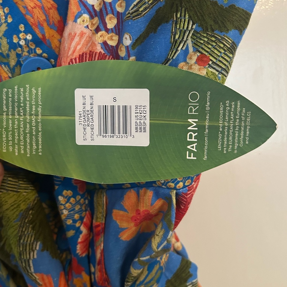 FARM Rio Blue Floral Jumpsuit - Picture 10 of 10